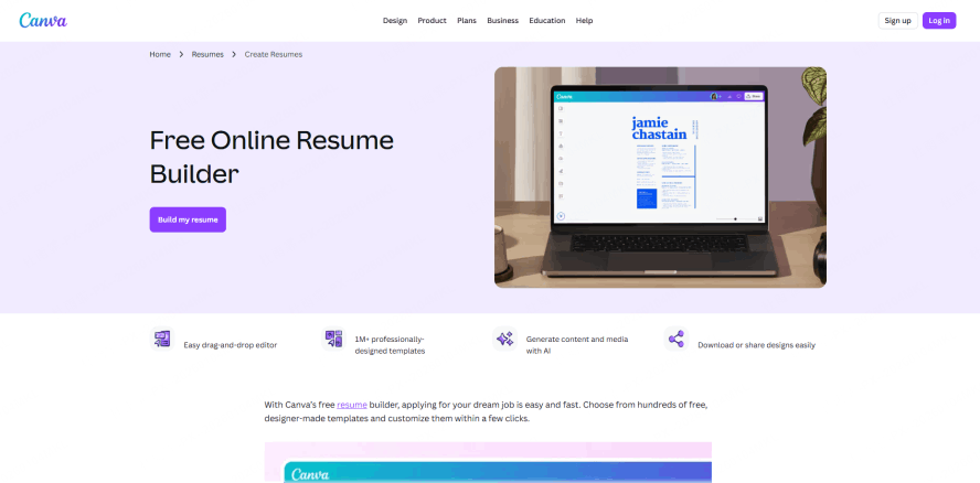Canva Resume Generator