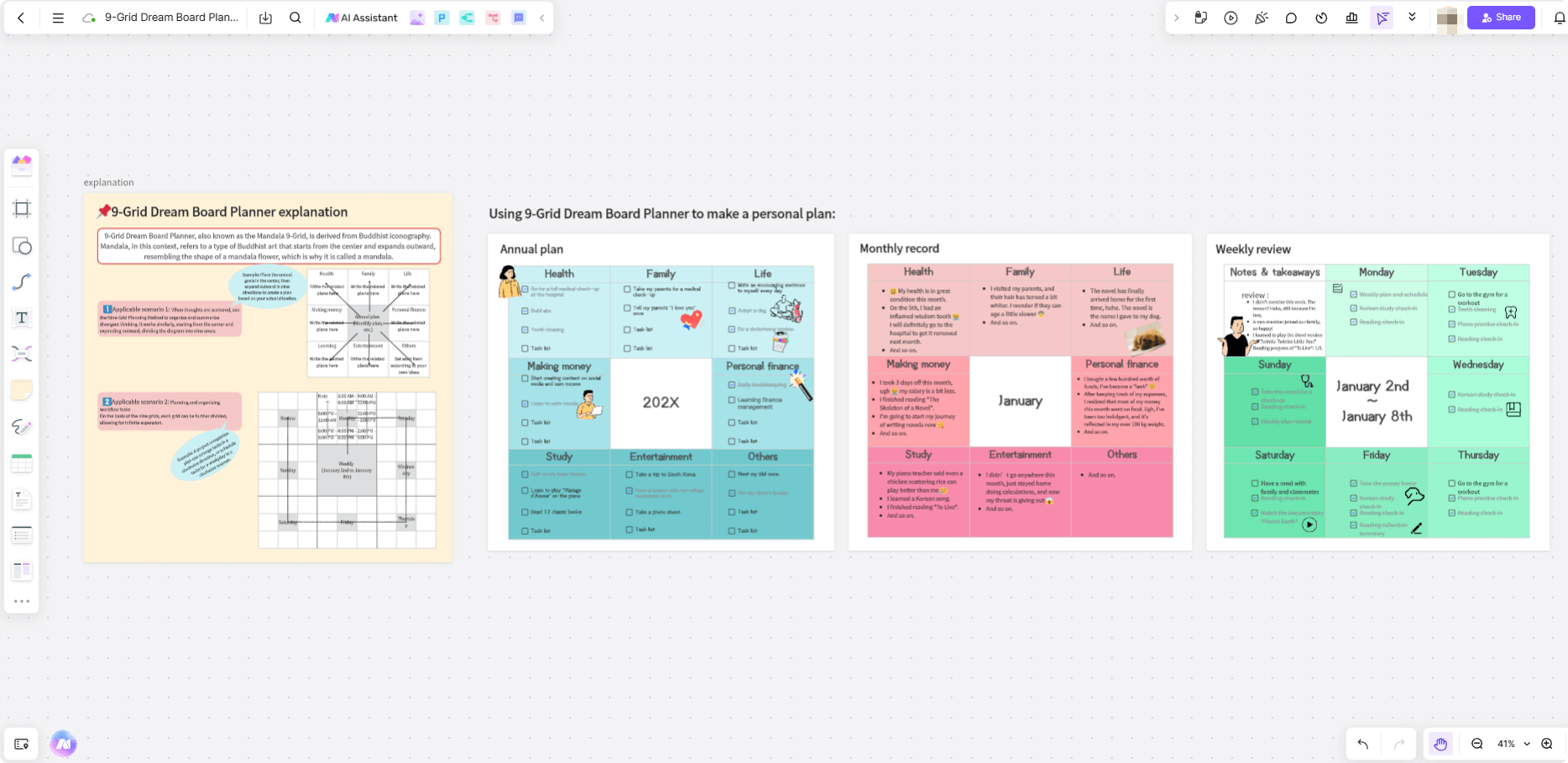 9-Grid-Dream-Board-Planner