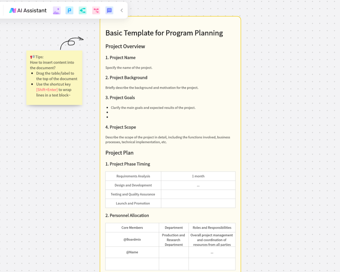 Basic-Template-for-Program-Planning