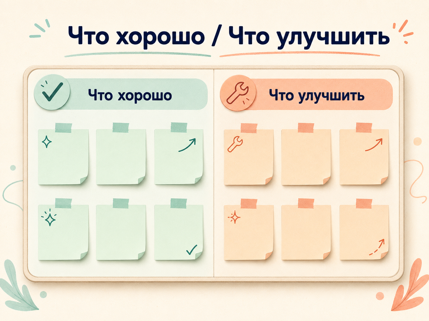 Что хорошо / Что улучшить