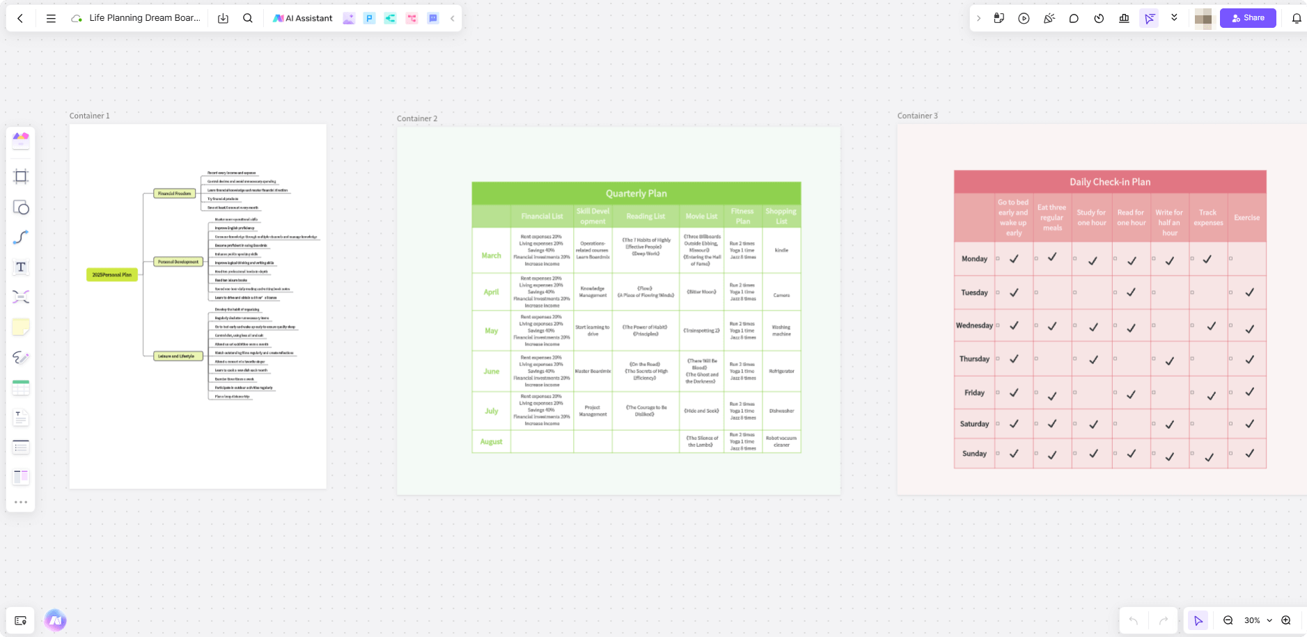 Life-Planning-Dream-Board-Template