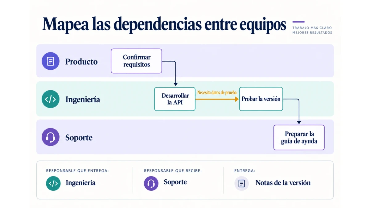 Cómo organizar un taller de mapeo de dependencias entre equipos