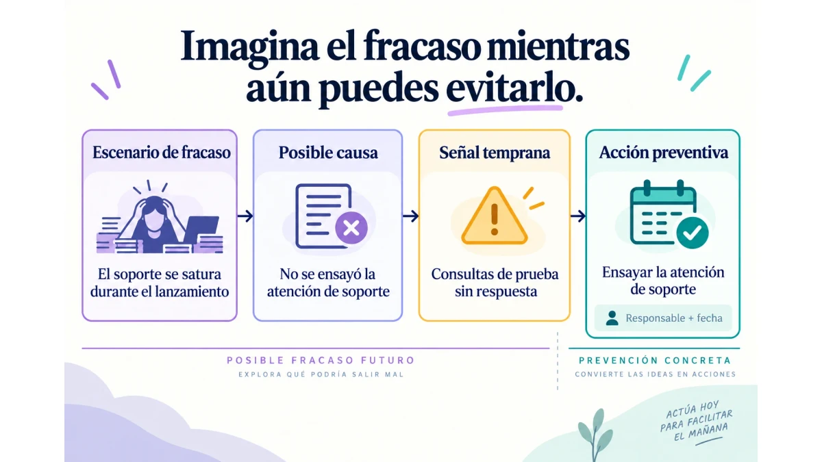 Cómo organizar un taller premortem de proyecto