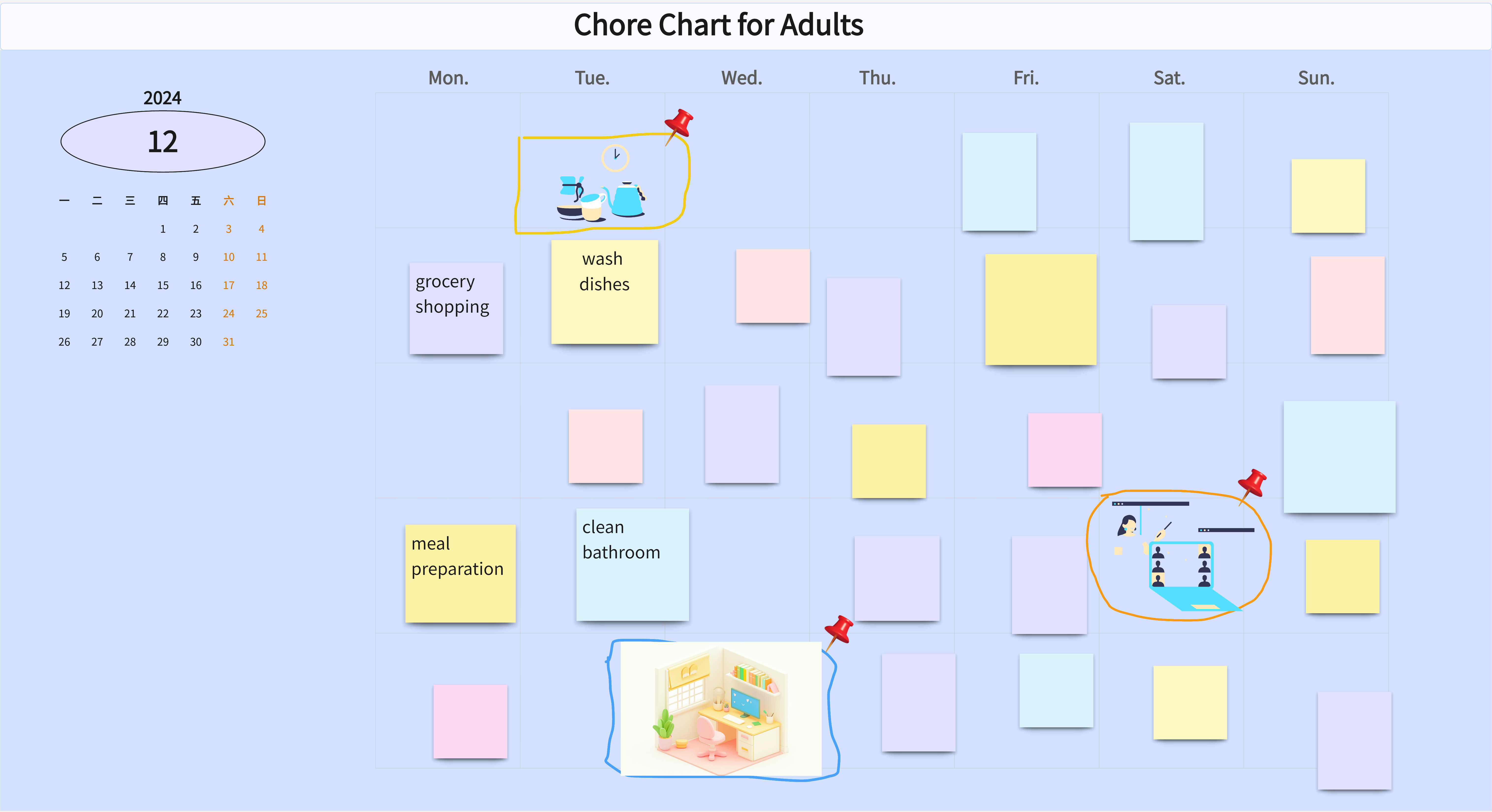 Printable Chore Charts for Adults: Simplify Household Tasks