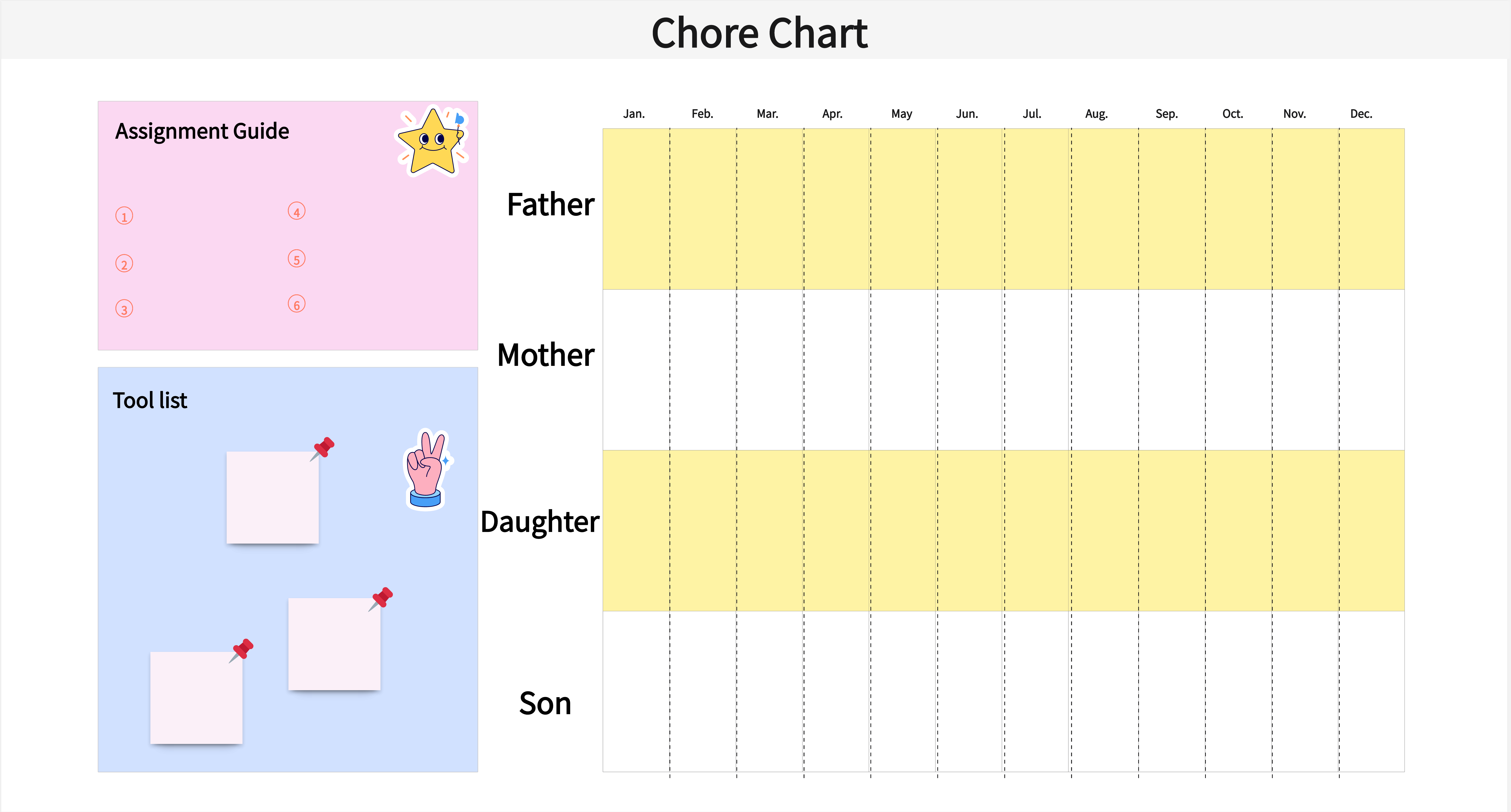 What is Chore Chart: Online Editable Templates for Every Household​