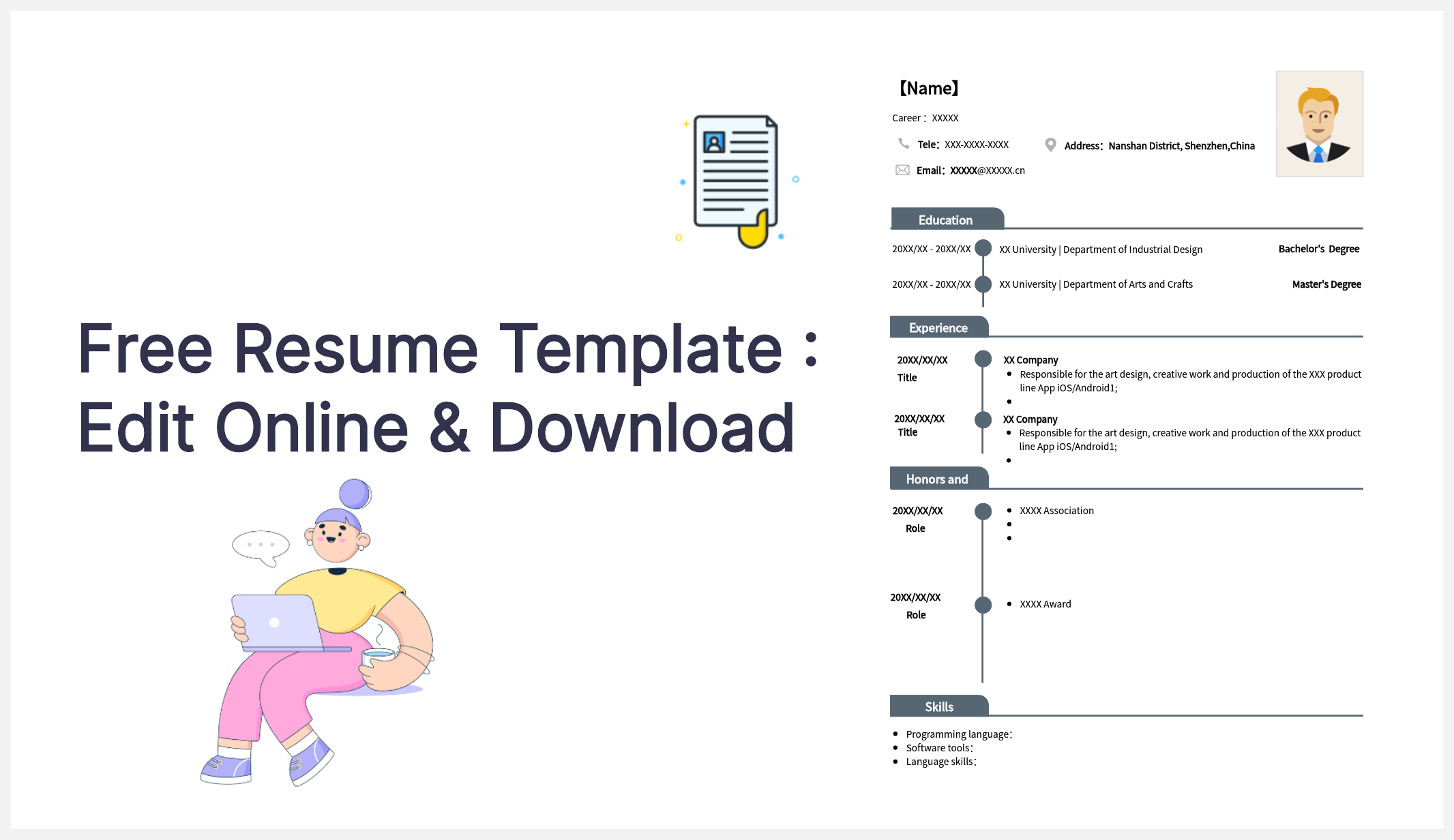 Free Resume Template 2025: Edit Online & Download 