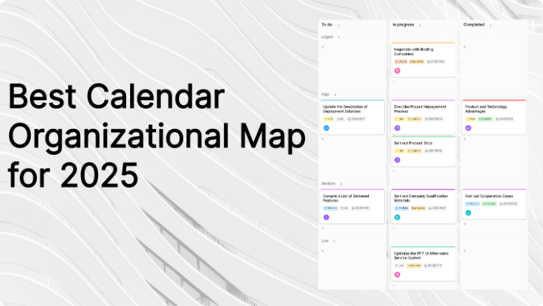 Best Calendar Organizational Map for 2025