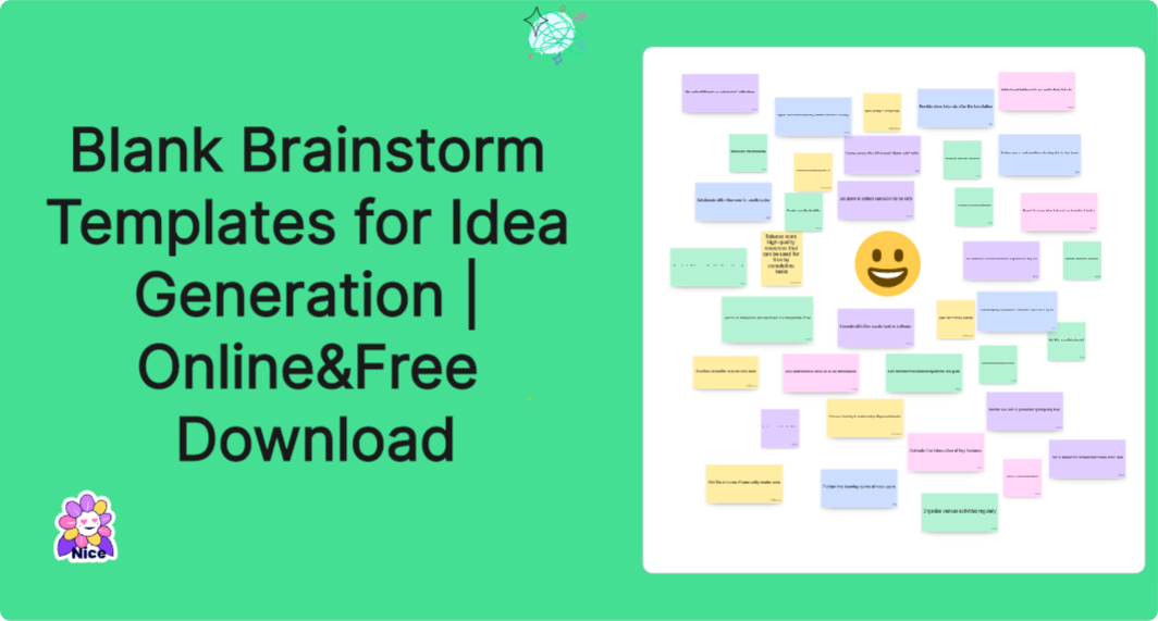 Blank Brainstorm Templates for Idea Generation | Online&Free Download