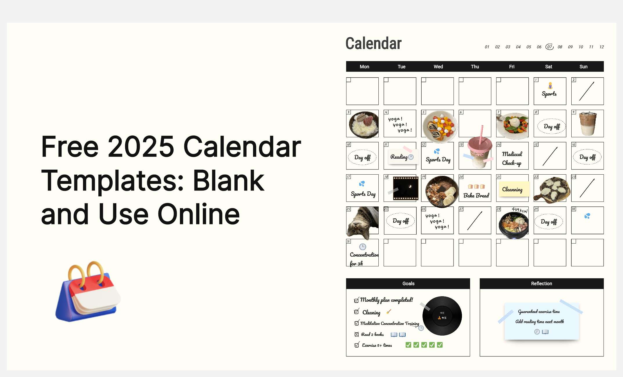 Free 2025 Calendar Templates: Blank and Use Online