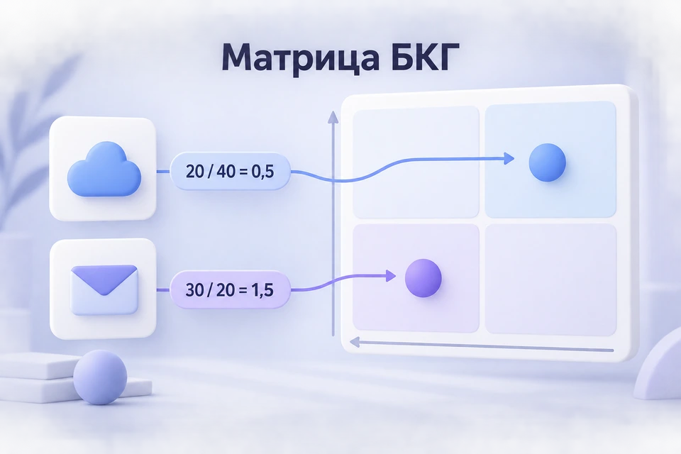 Матрица БКГ с ИИ: как проверить данные и расчёт доли рынка