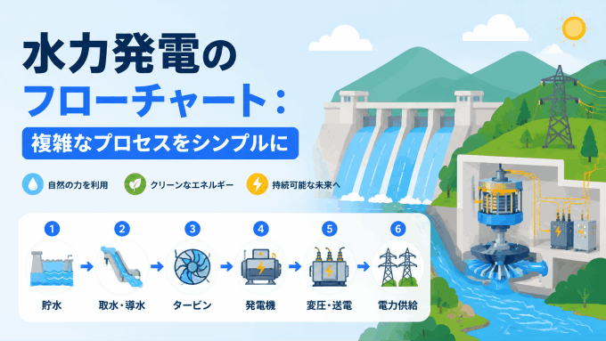 水力発電のフローチャート：複雑なプロセスをシンプルに