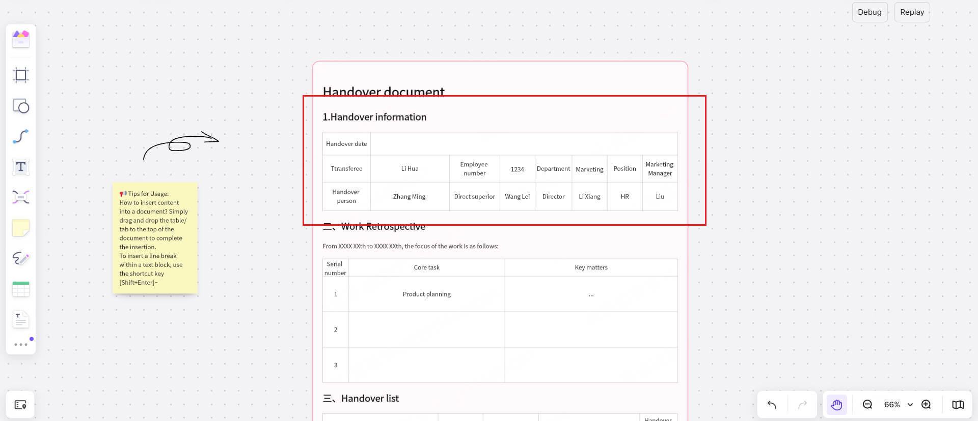 handover-information