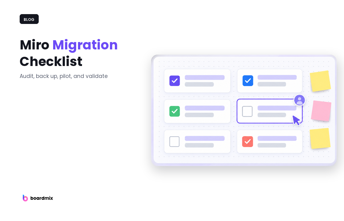 Miro Migration Checklist: Audit, Back Up, Pilot, Validate