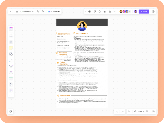 Personal Resume for Product Manager