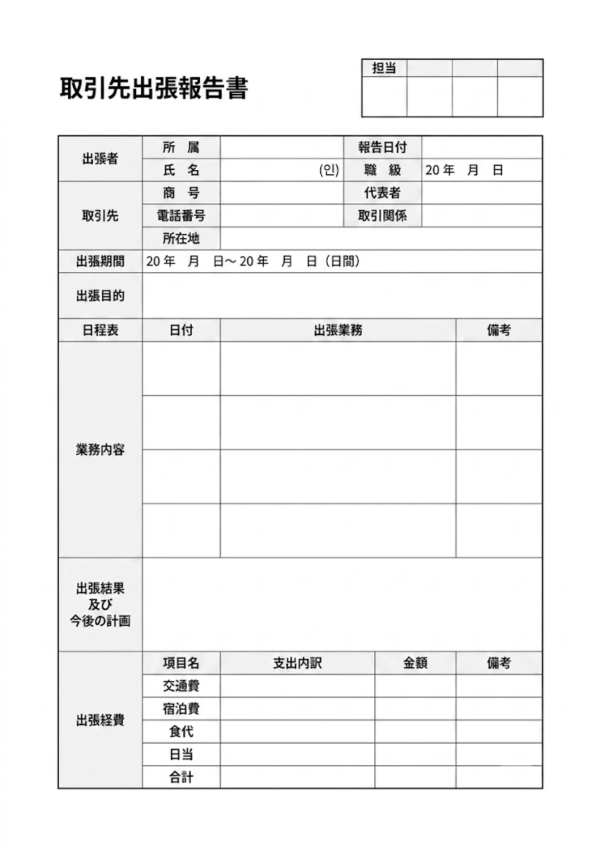 出張報告書