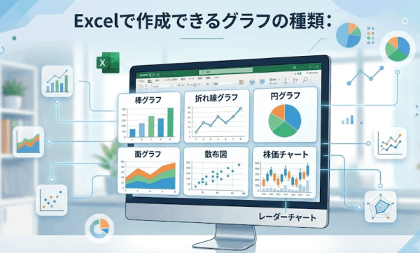 Excelで作成できるグラフの種類