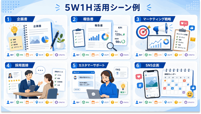 5W1Hの実践テンプレート