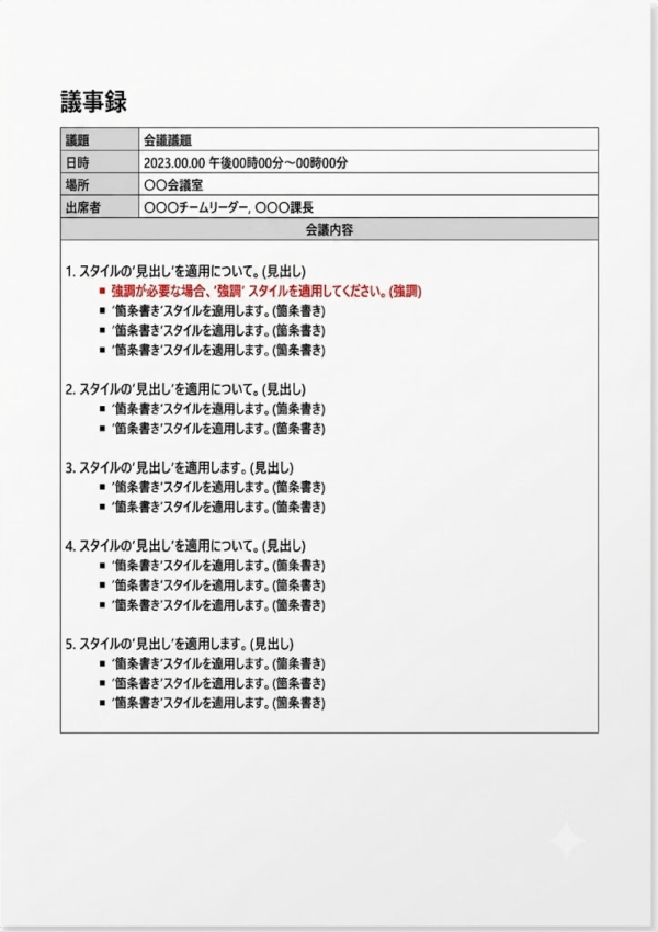 議事録
