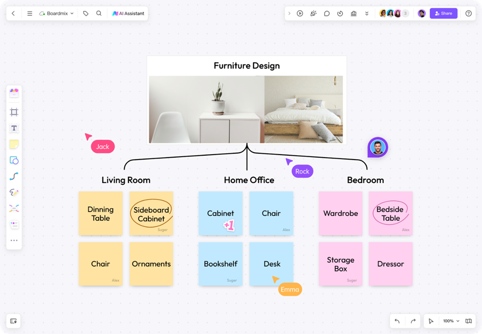interactive work template