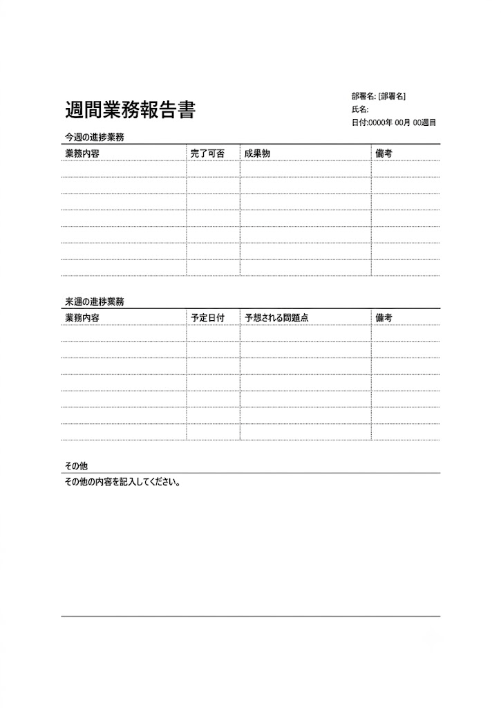 日報・週報
