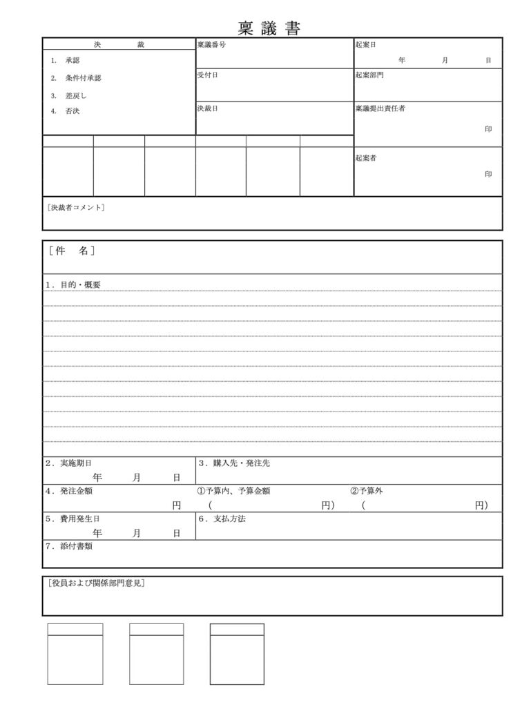 稟議書