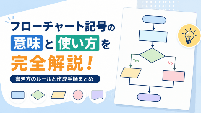 フローチャート記号の意味と使い方を完全解説！書き方のルールと作成手順まとめ