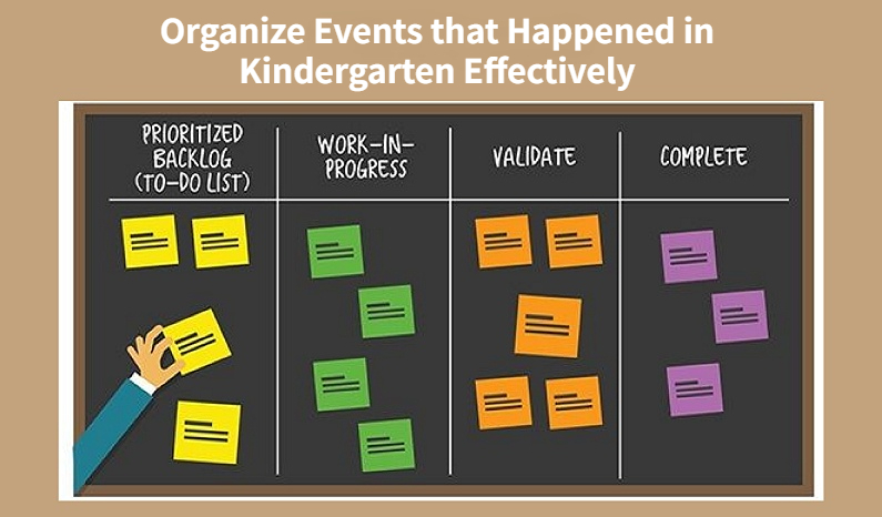 How to organize events that happened in kindergarten effectively