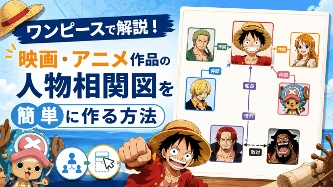 人物相関図とは？テンプレートの種類と無料ツールを使った簡単な作り方を解説