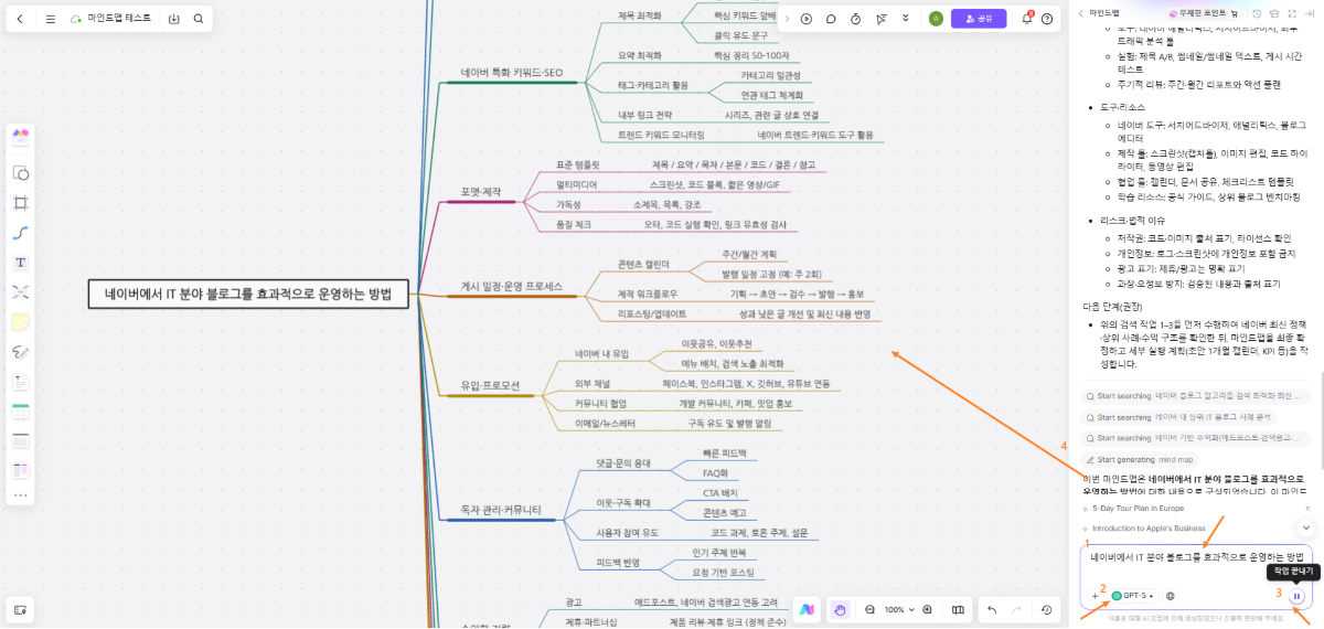 마인드맵 무료 사이트